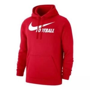 BRAND NEW men nike Nike red football hoodie / hoody / sweater size L